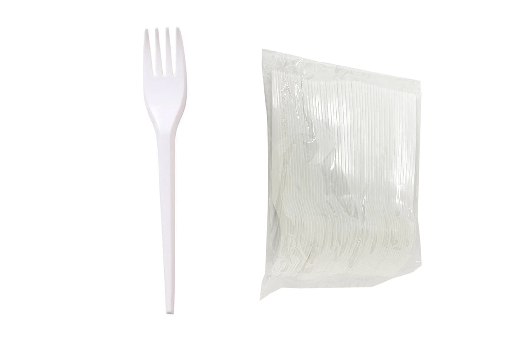 7" Plastic Fork Grade B (50pcs) / 7インチ プラスチックフォーク グレードB