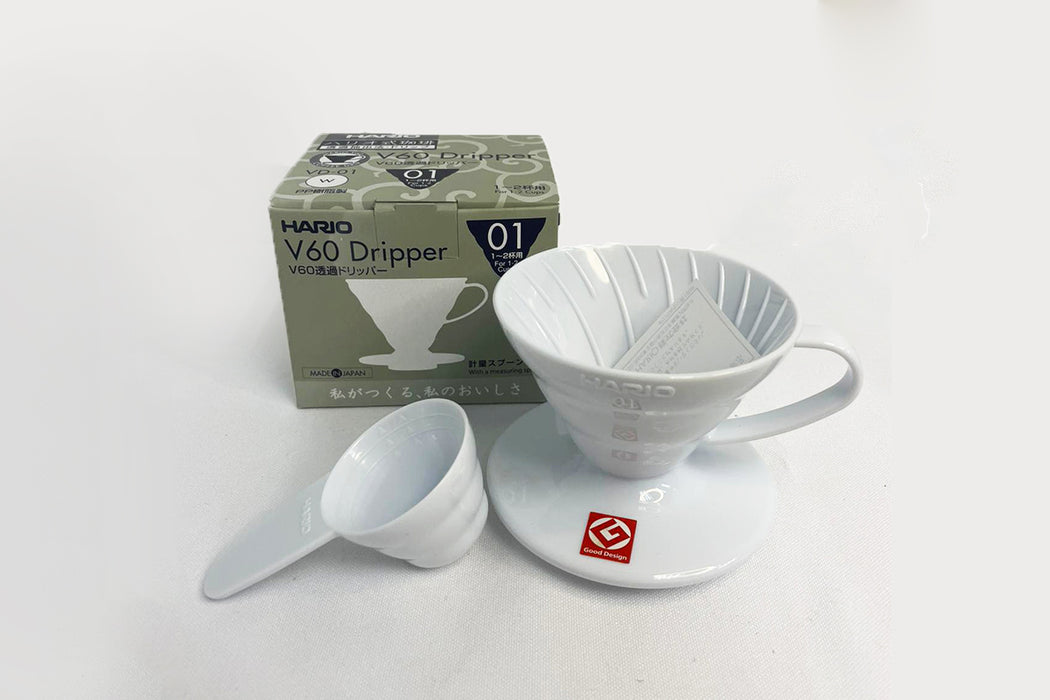 V60 Transparent Coffee Dripper / V60 透過コーヒードリッパー ホワイト