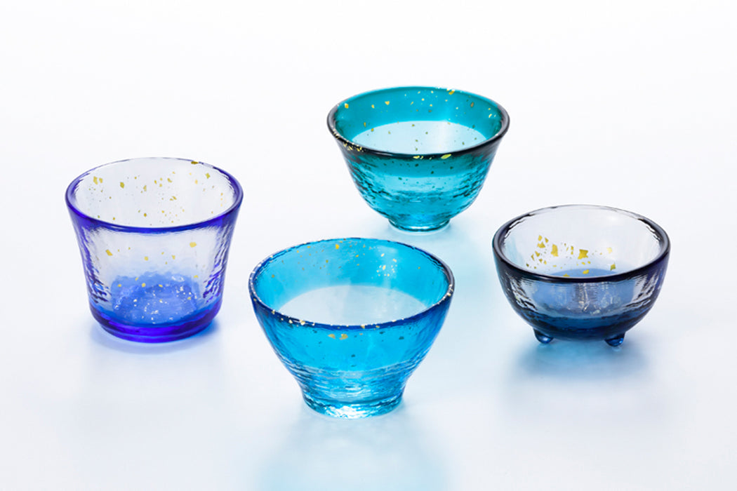Tsugaru Vidro Ochoko Cup Set / 津軽びいどろ おちょこセット