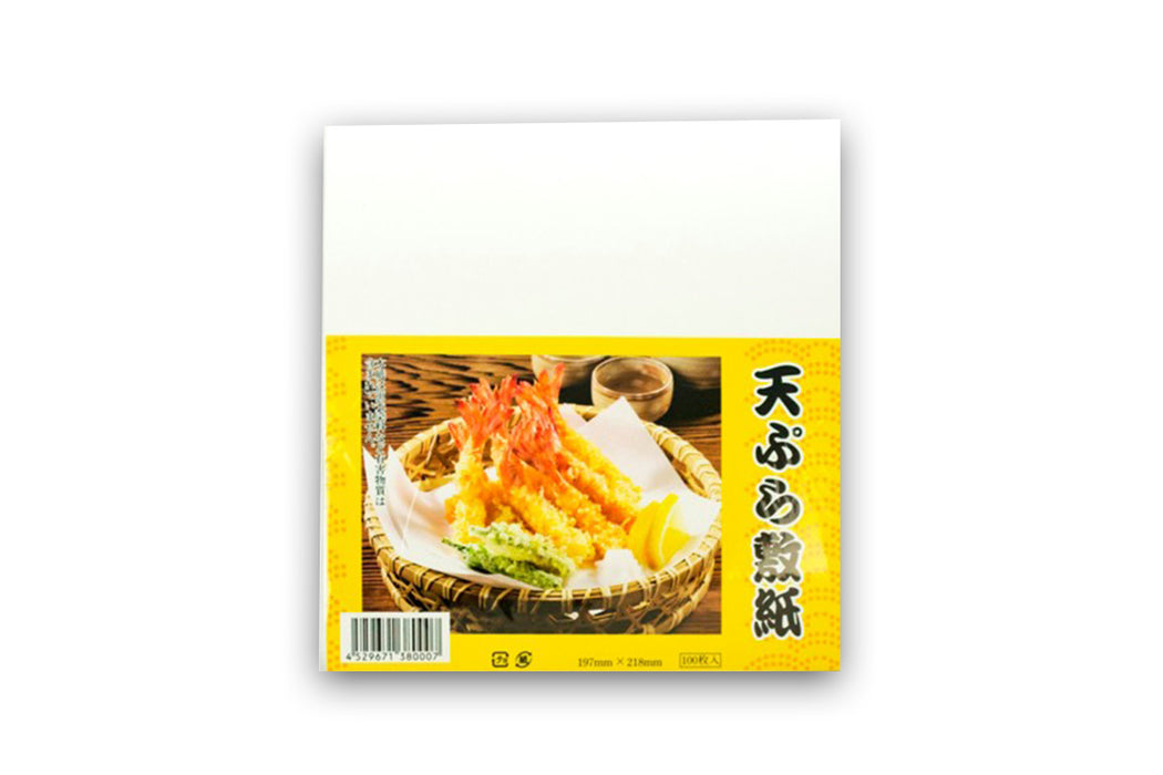Tempura Paper 218x197mm (100pcs) / 天ぷら敷紙