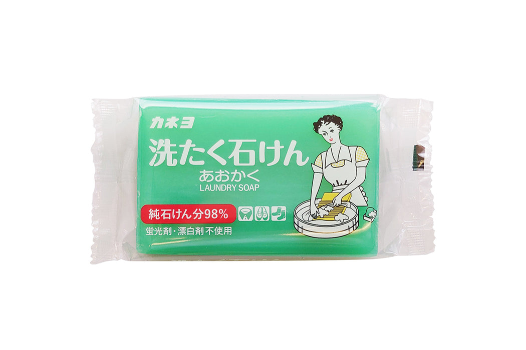 Kaneyo Laundry Soap 150g / 洗たく石けん あおかく