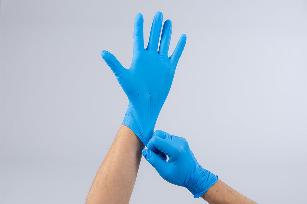 Nitrile Glove 821 Blue Powder-free (100pcs x 30pkt) / ニトリル手袋 粉無