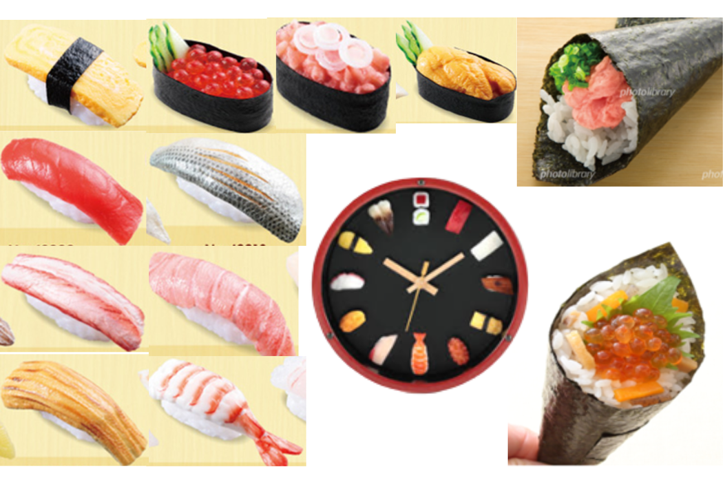 Fake Sushi & Sushi Clock