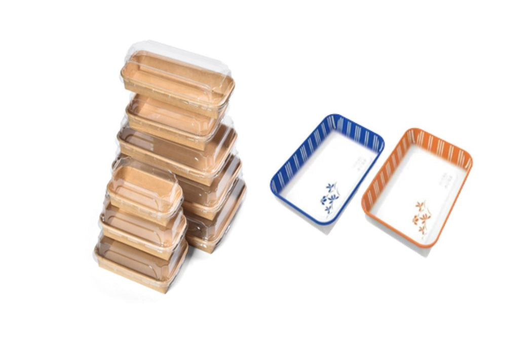 Paper Box with PET Lid / 紙ボックス